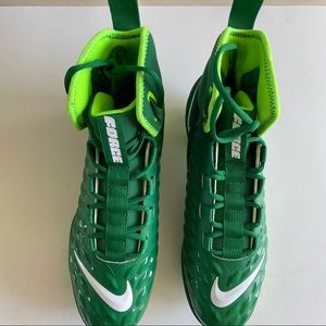 Nike Sz 10.5 Force Savage Green Cleats